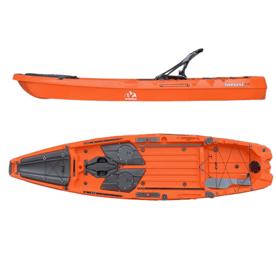 Hoodoo Impulse 105 Dual Drive Kayak Vessels Hoodoo Sports Impulse 105 - Fin - Radiant Citrus 