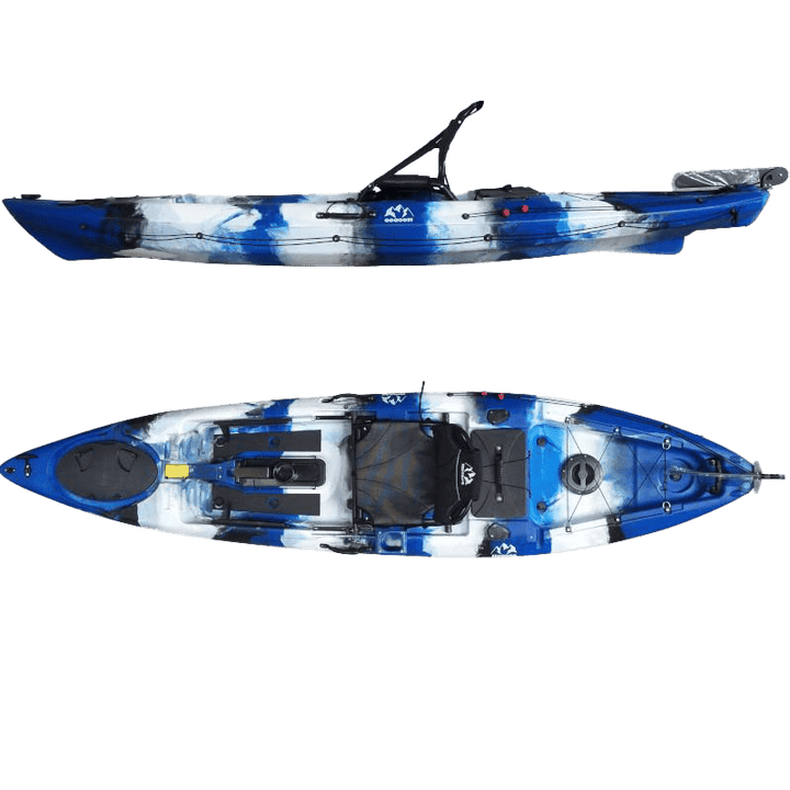 Hoodoo Tempest 120 Hybrid Kayak Vessels Hoodoo Sports Blue Lagoon 