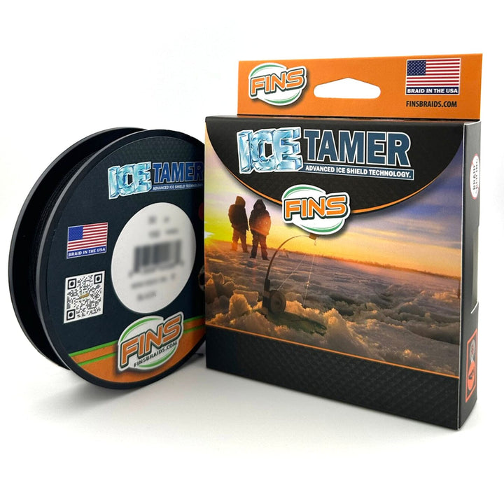 Icetamer Ice Fishing Braid Fishing Line FINS Braids 2 lb. 150 yards Black
