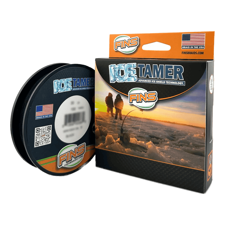 Icetamer Ice Fishing Braid Fishing Line FINS Braids 2 lb. 50 yards Black