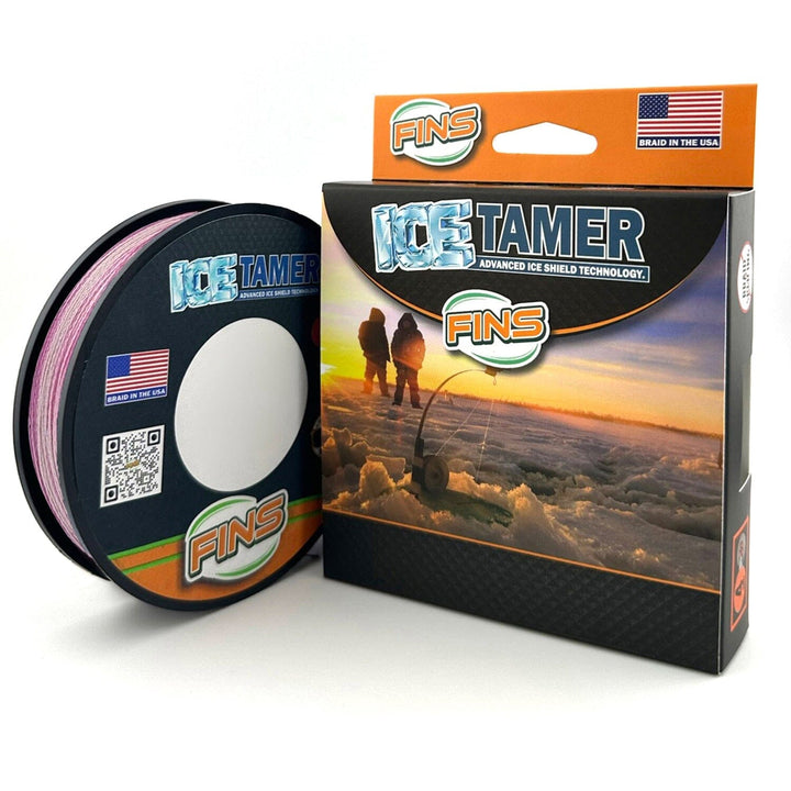 Icetamer Ice Fishing Braid Fishing Line FINS Braids 2 lb. 50 yards Metered Color