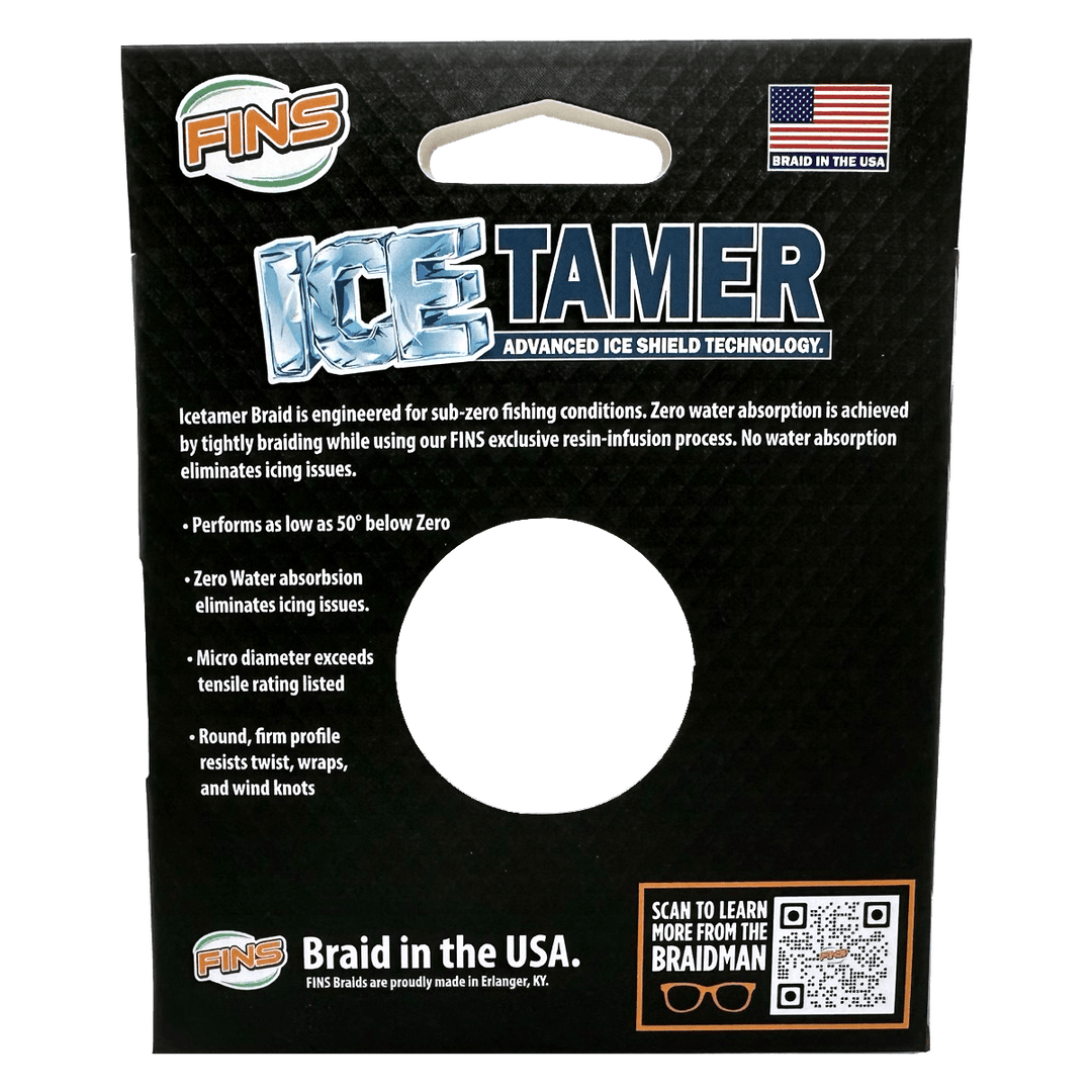 Icetamer Ice Fishing Braid Fishing Line FINS Braids 