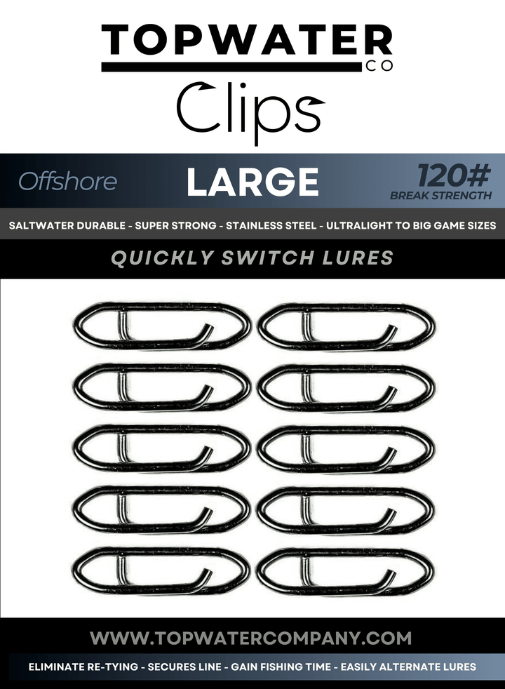 Topwater Co Speed Clips (15-45-70-120lbs) Topwater Co Large 25 