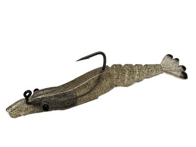 Marker 54 Glide Shrimp - Slow-Sinking Shrimp Bait - 4" 2pk Lure Marker 54 Natural Brown 