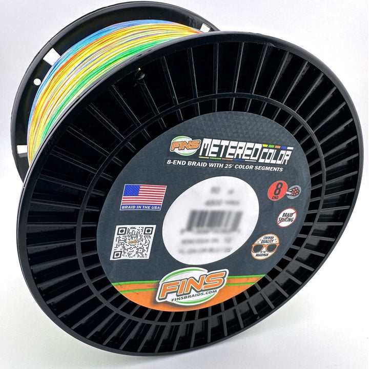 Metered Color Braid Fishing Line FINS Braids 