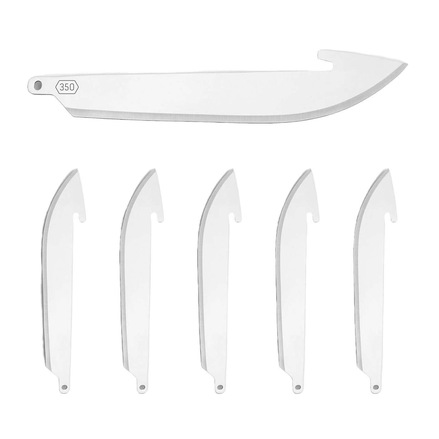Outdoor Edge - 350 (3.5") Drop-Point Replacement Blades 6-Pack -Stainless Tools Outdoor Edge 