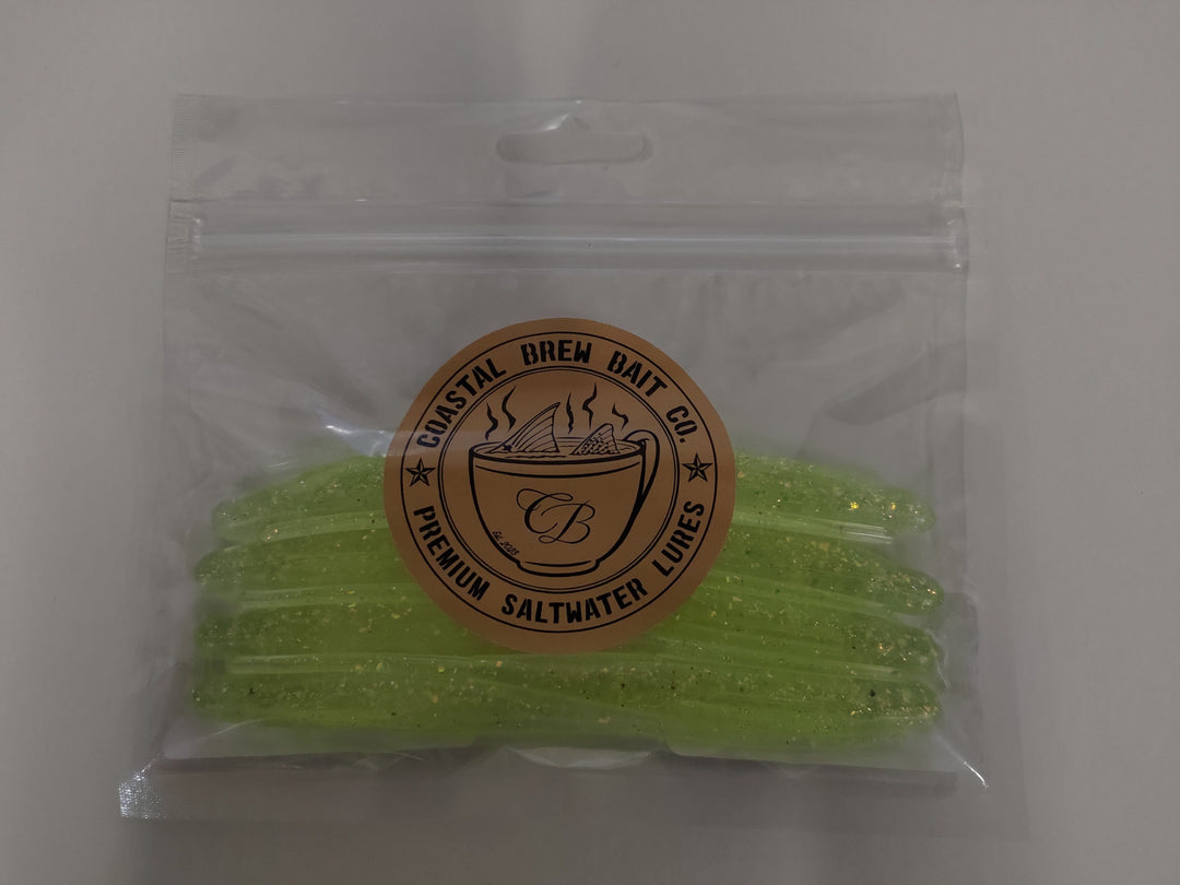 Coastal Brew Bait Co - Coffee Scented Dart Lure Coastal Brew Bait Co Laguna Limeade 5" - 8pk 