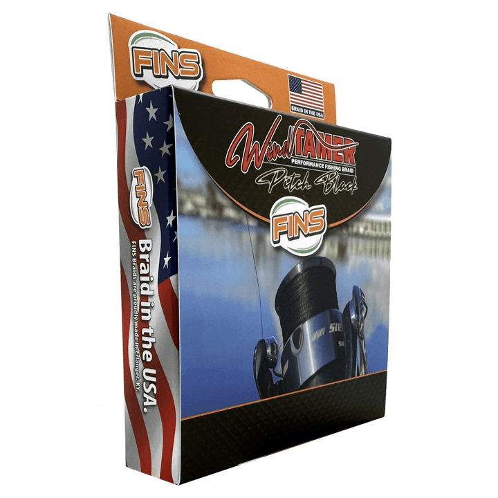 Windtamer Pitch Black Braid Fishing Line FINS Braids 