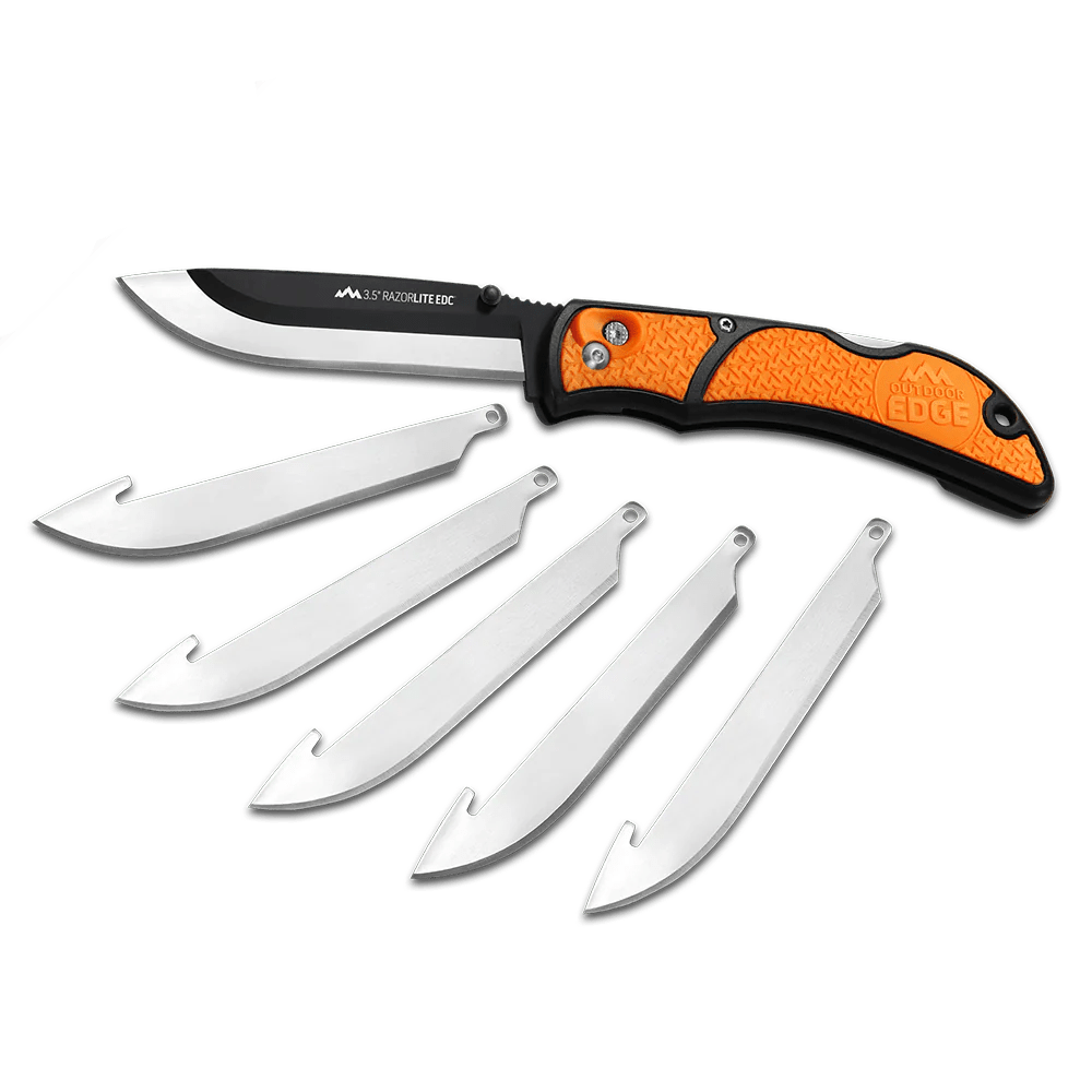 Outdoor Edge - 3.5" RazorEDC Lite Replaceable Blade Carry Knife Tools Outdoor Edge Orange 