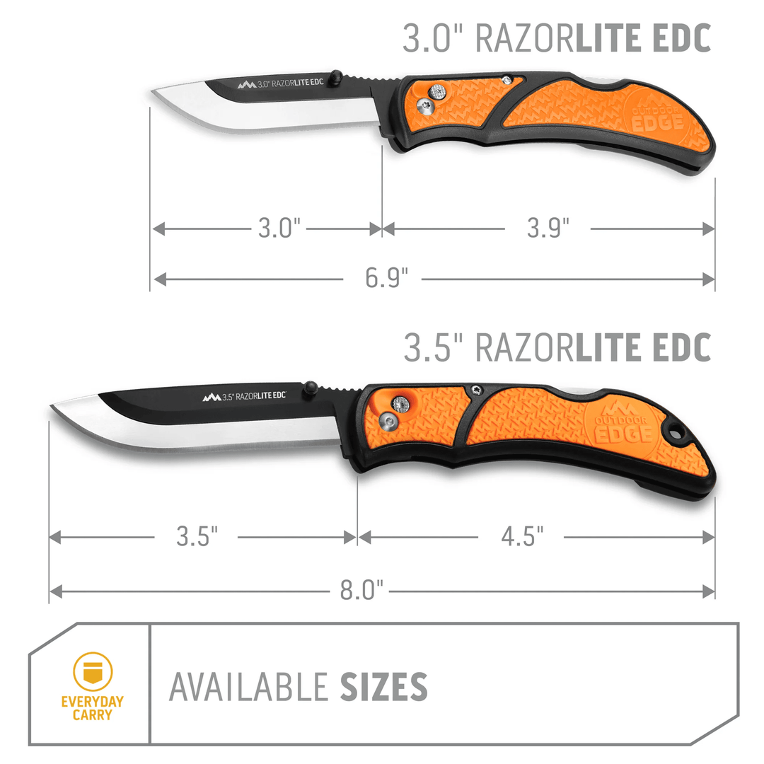 Outdoor Edge - 3.5" RazorEDC Lite Replaceable Blade Carry Knife Tools Outdoor Edge 