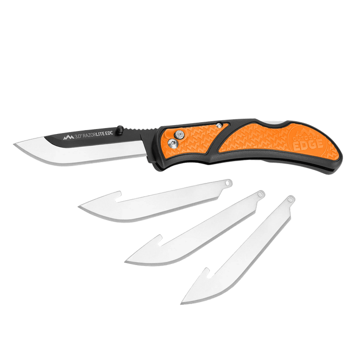 Outdoor Edge - 3.0" RazorEDC Lite Replaceable Blade Carry Knife Tools Outdoor Edge Orange 