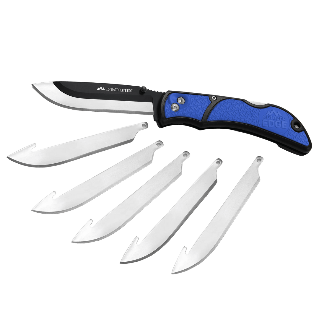Outdoor Edge - 3.5" RazorEDC Lite Replaceable Blade Carry Knife Tools Outdoor Edge Blue 