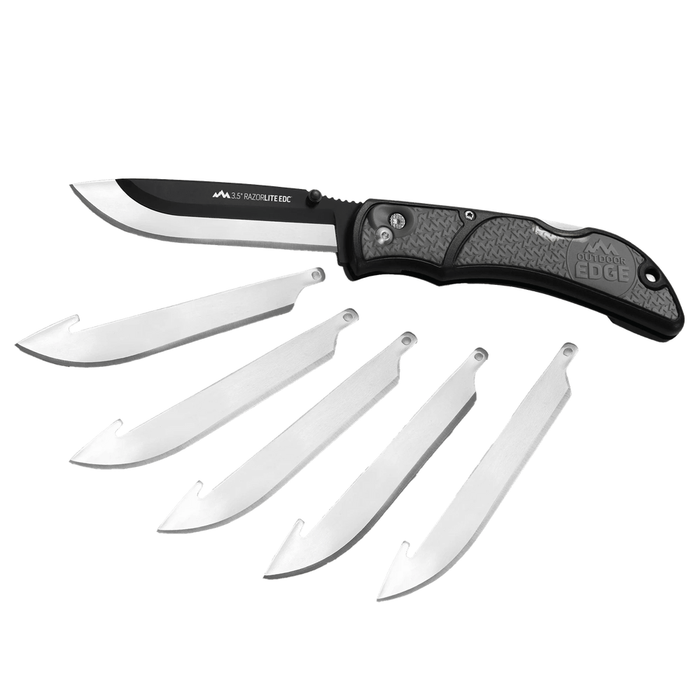 Outdoor Edge - 3.5" RazorEDC Lite Replaceable Blade Carry Knife Tools Outdoor Edge Gray 