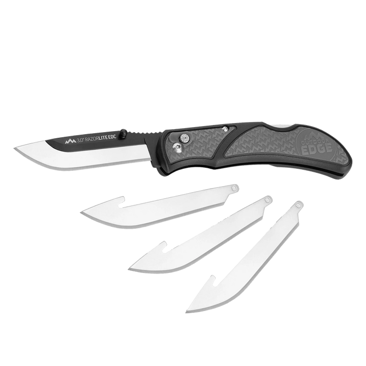 Outdoor Edge - 3.0" RazorEDC Lite Replaceable Blade Carry Knife Tools Outdoor Edge Gray 