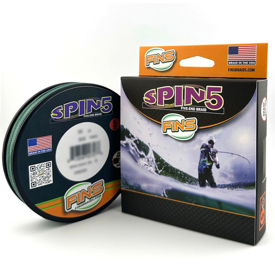 Spin5 Fishing Braid Fishing Line FINS Braids 