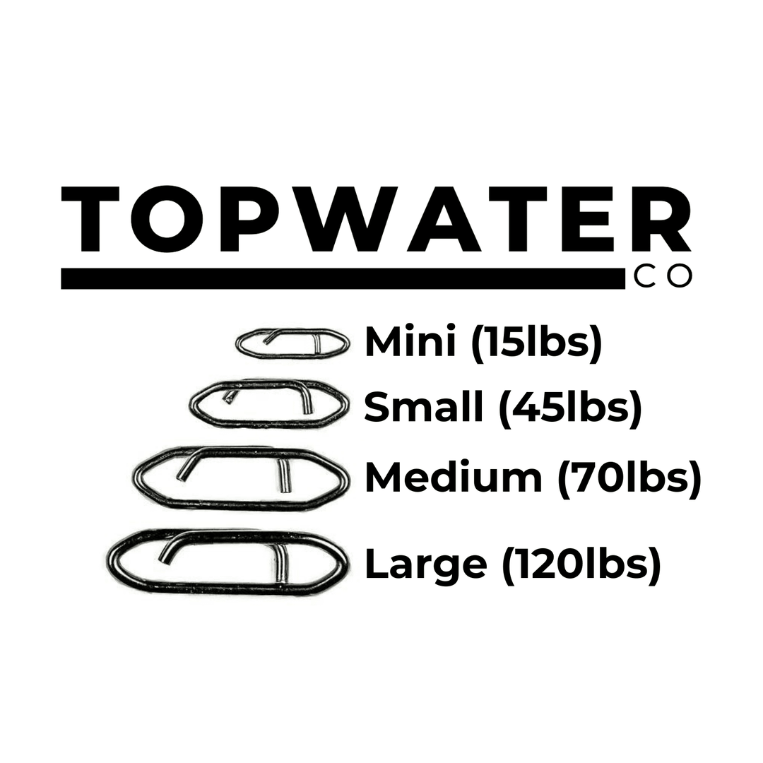 Small Speed Clips (45lbs) Topwater Co 