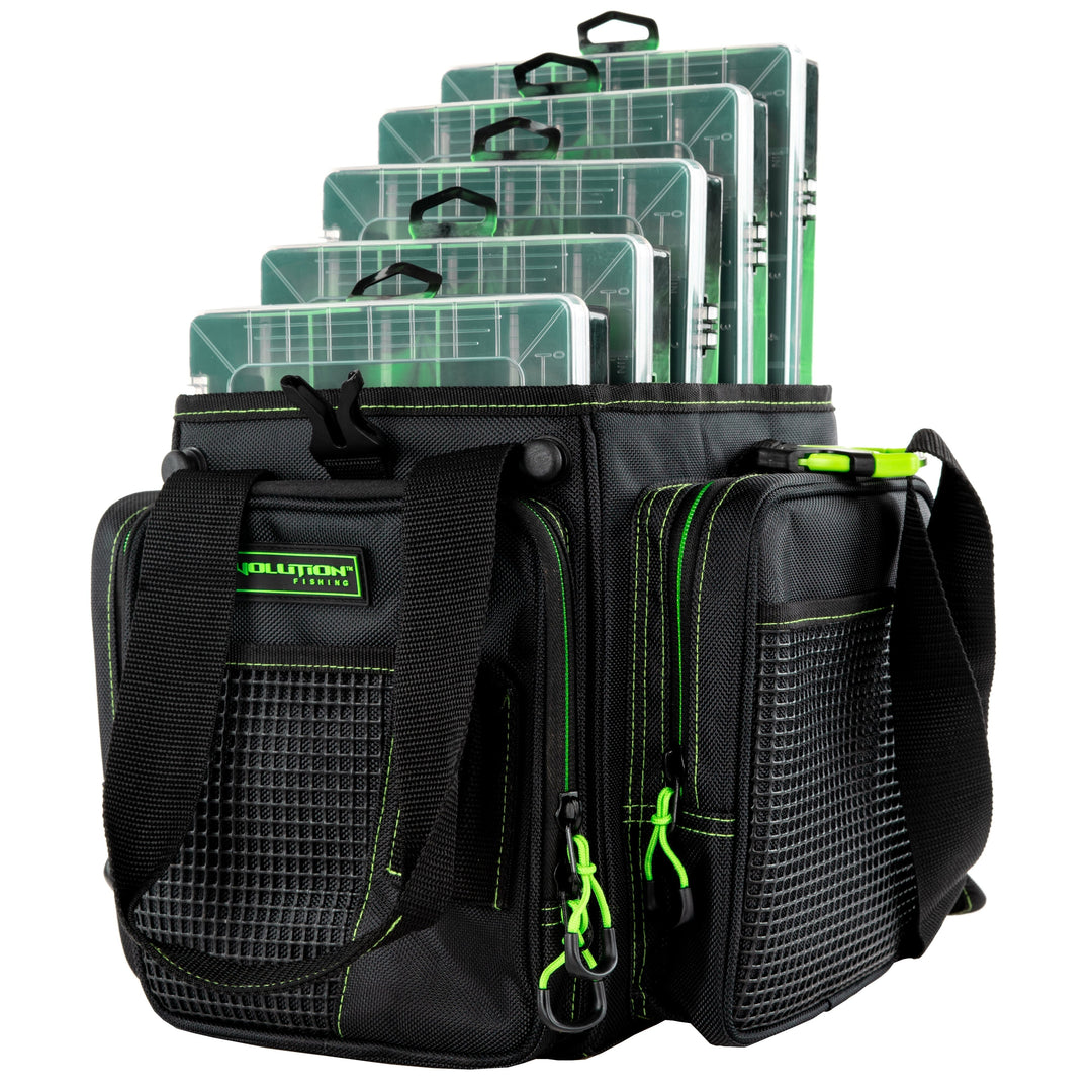 Vertical 3600 Drift Series Tackle Bag Green Tackle Storage Evolution Outdoor 