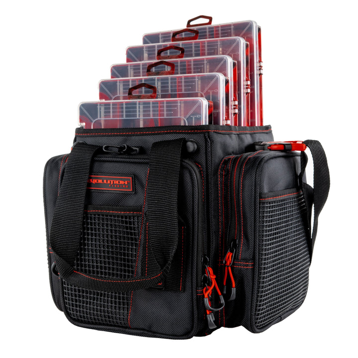 Vertical 3700 Drift Series Tackle Bag Red Tackle Storage Evolution Outdoor 