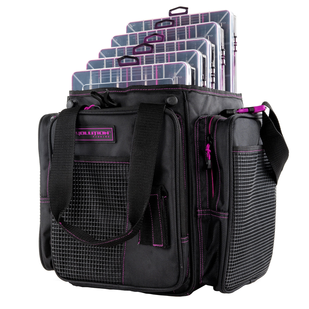 Vertical 3700 Drift Series Tackle Bag Purple Tackle Storage Evolution Outdoor 