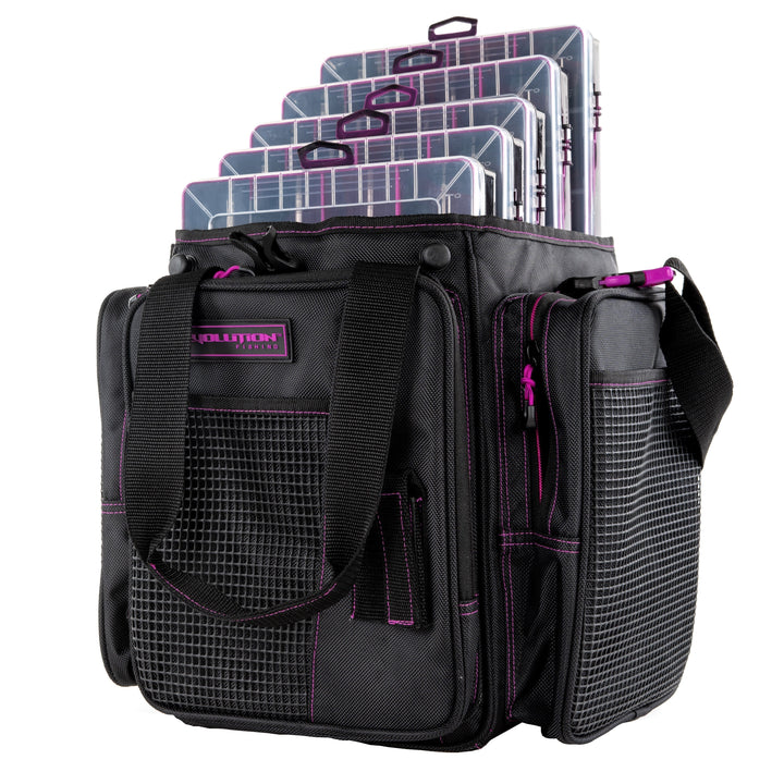 Vertical 3700 Drift Series Tackle Bag Purple Tackle Storage Evolution Outdoor 