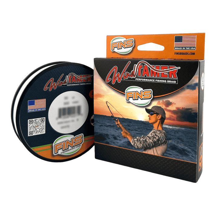 Windtamer Fishing Braid 20-40lb. Fishing Line FINS Braids 20 lb. 150 yards White