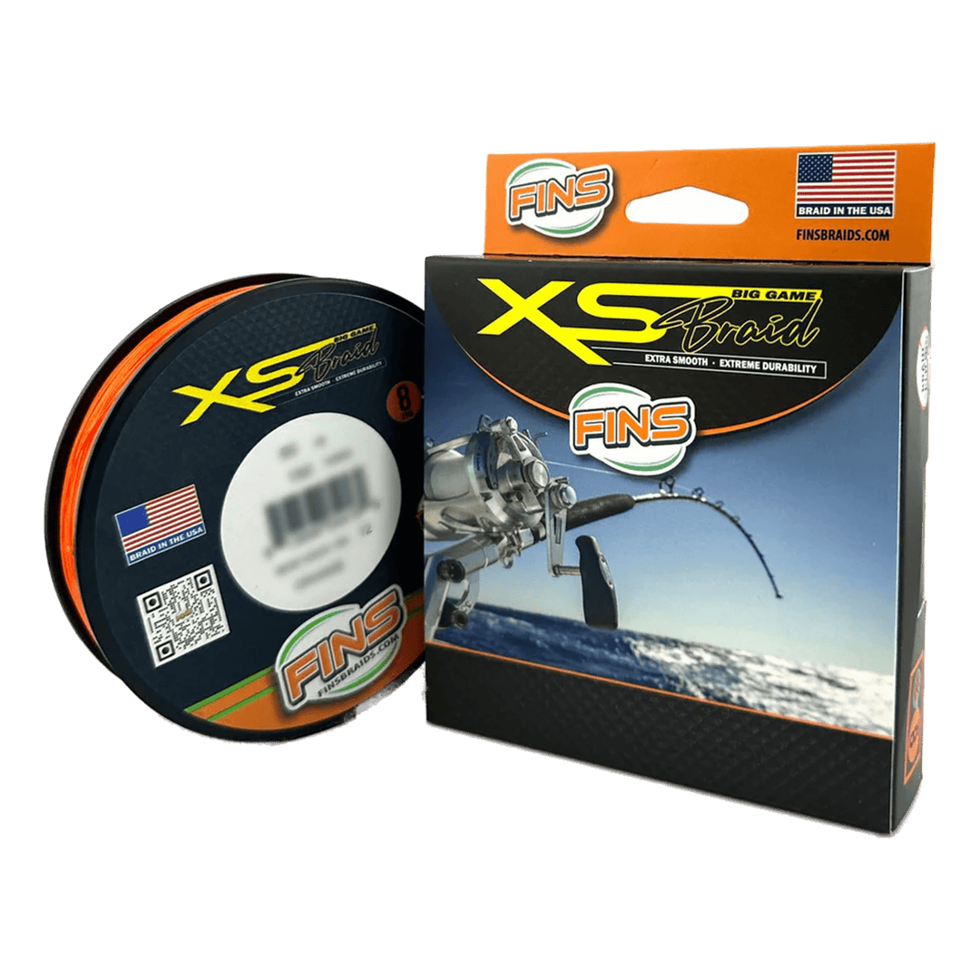 FINS XS Big Game Fishing Braid (10-50 lb.) Fishing Line FINS Braids 