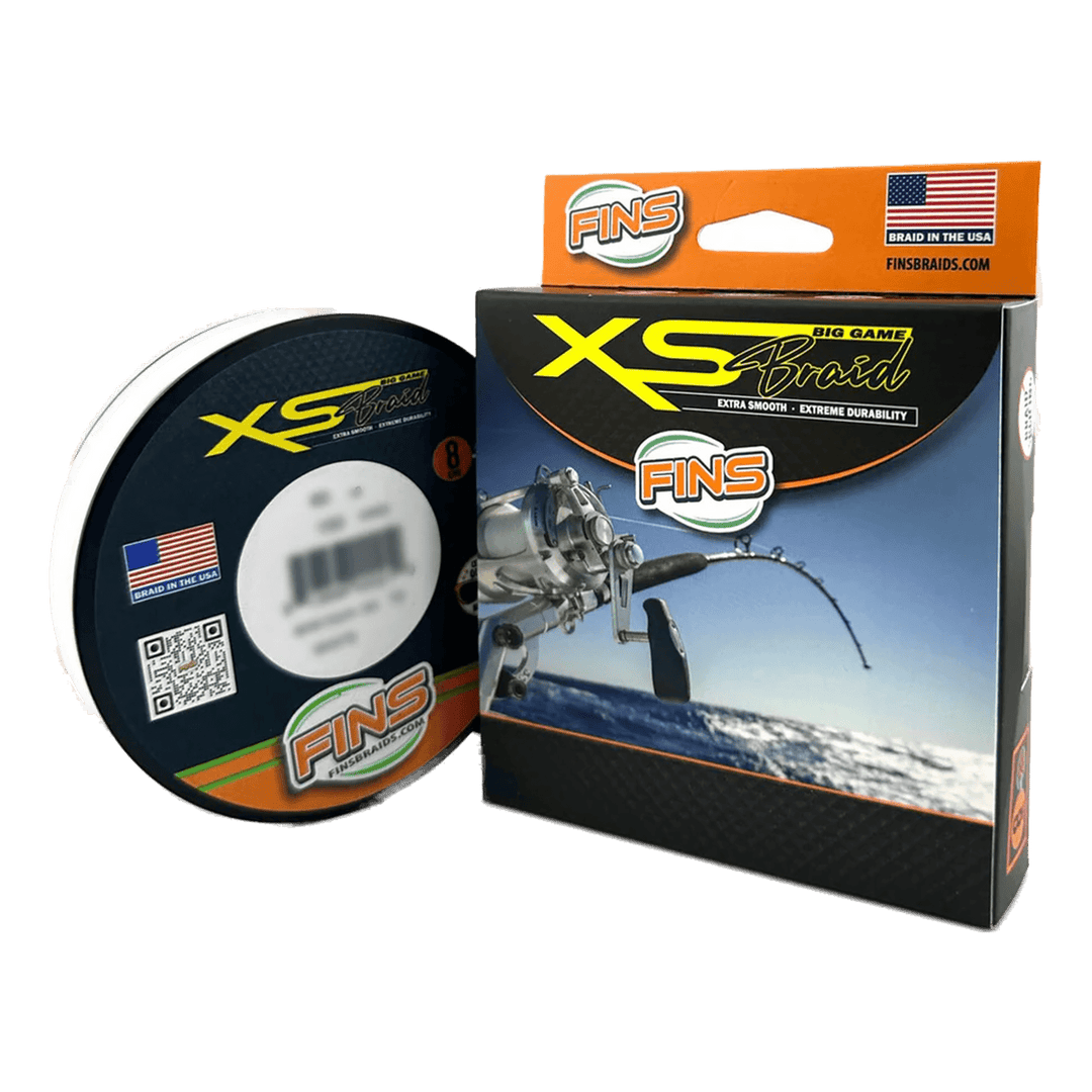 FINS XS Big Game Fishing Braid (60-200 lb.) Fishing Line FINS Braids 