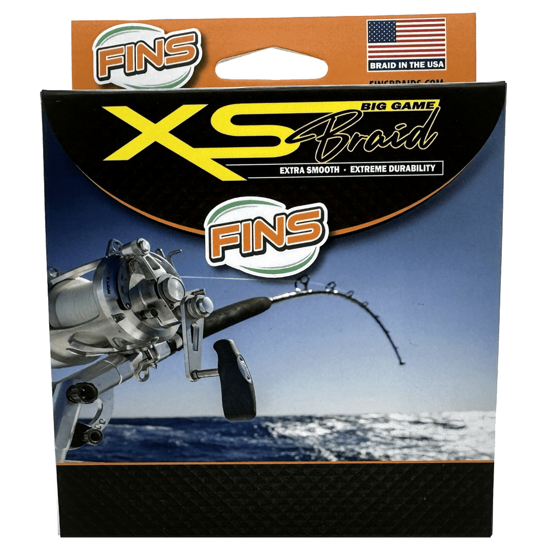 FINS XS Big Game Fishing Braid (10-50 lb.) Fishing Line FINS Braids 