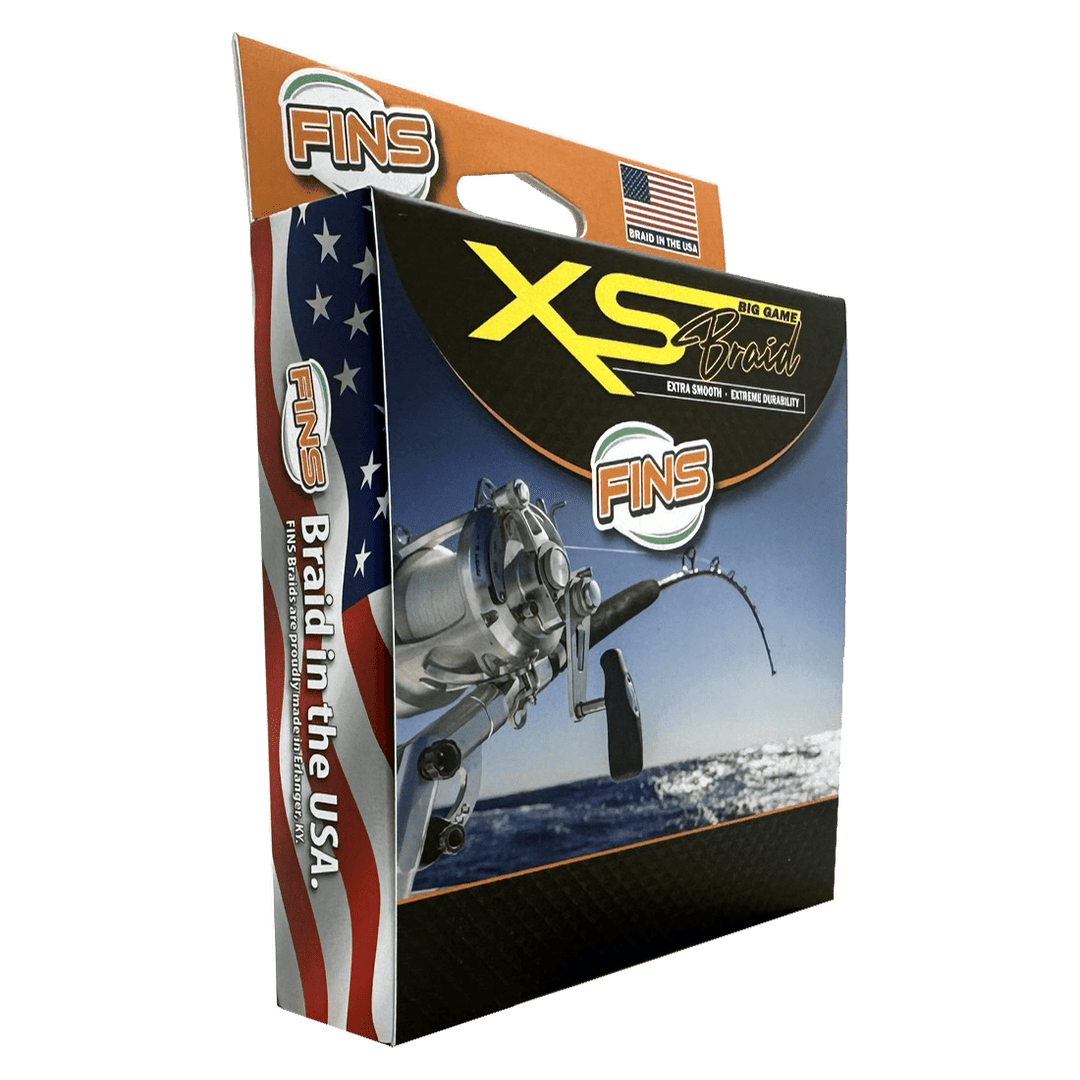 FINS XS Big Game Fishing Braid (10-50 lb.) Fishing Line FINS Braids 
