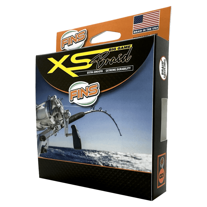 FINS XS Big Game Fishing Braid (10-50 lb.) Fishing Line FINS Braids 