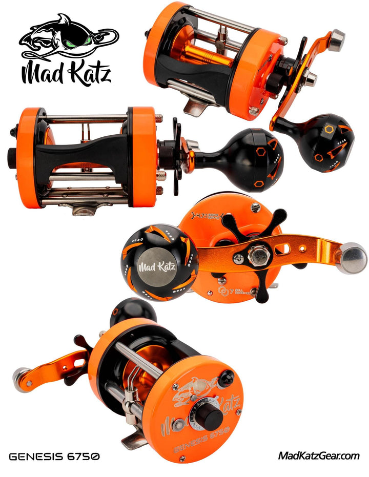 Mad Katz Genesis 6750 Level Wind Round Baitcast Reel Mad Katz 