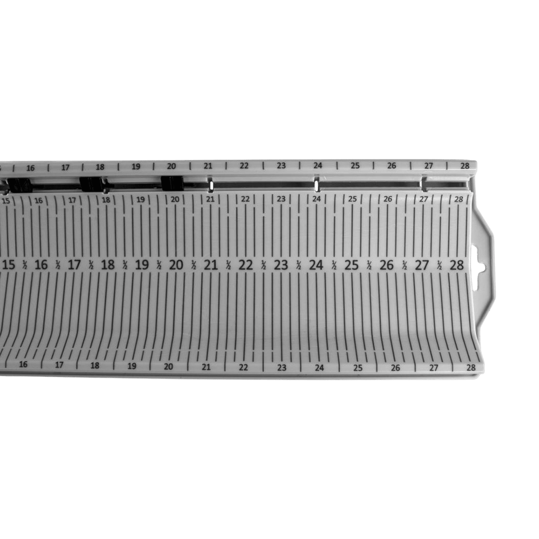 LeaderBoard - 28" Measuring Board with Built-In Identifier Holders and Cull Tabs, Overcast Grey YakAttack 