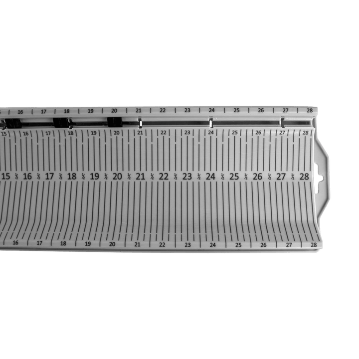 LeaderBoard - 28" Measuring Board with Built-In Identifier Holders and Cull Tabs, Overcast Grey YakAttack 