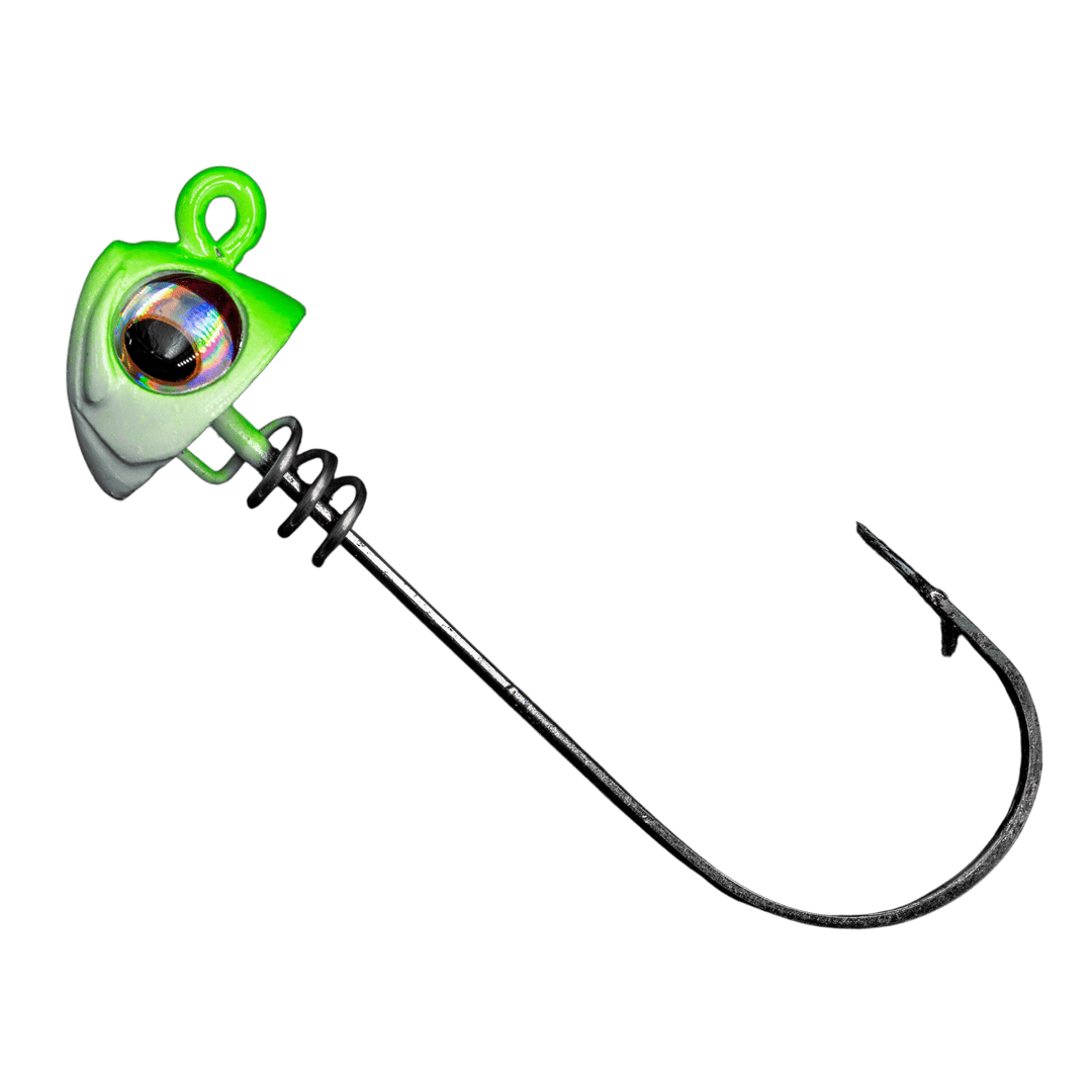 NLBN - 8" Jig Heads NLBN Limesider 1oz 