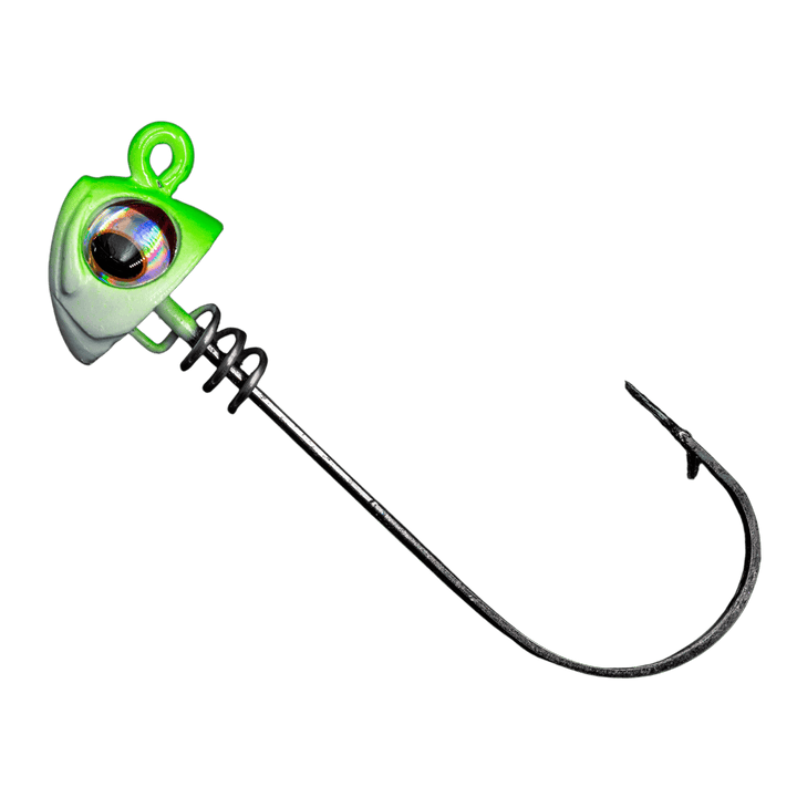 NLBN - 8" Jig Heads NLBN Limesider 1oz 
