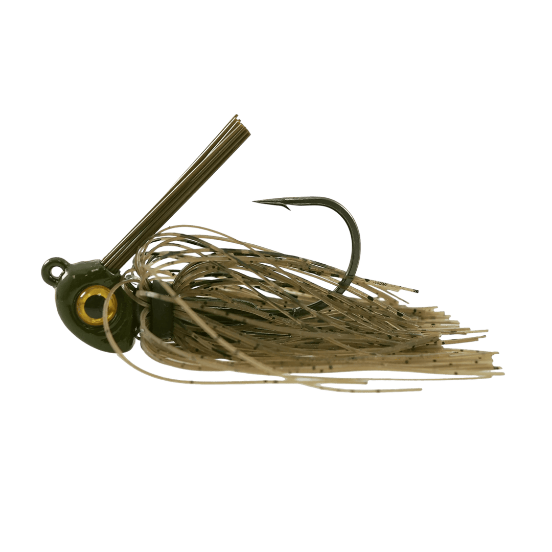 Missile Jigs - Ike's Mini Swim Jig Lure Missile Baits Green Pumpkin 5/16oz 