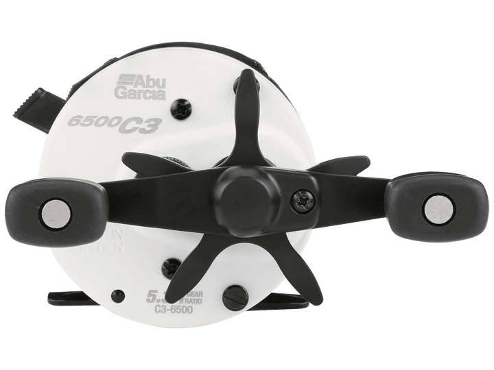 abu garcia ambassadeur c3 round baitcast reel stores Conventional Reel, Size 6500 (1292722), 3 Stainless Steel Ball Bearings + 1 Roller Bearing, Carbon Fiber Star Drag, Max of 15lb push to cast button Abu Garcia - "The White