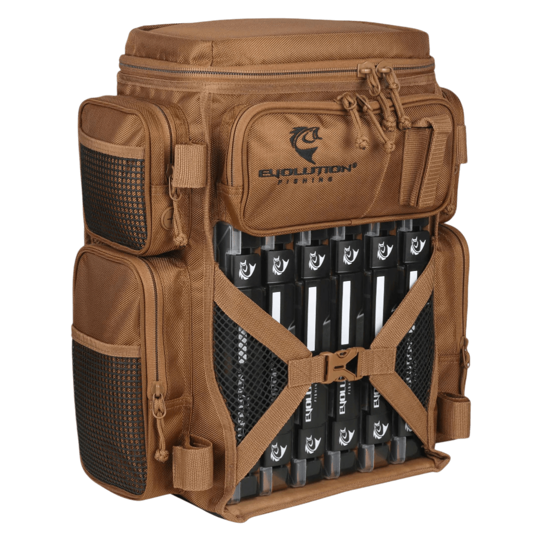Evolution - Drift Series Tackle Backpack - 3600 Tackle Storage Evolution Outdoor Coyote 