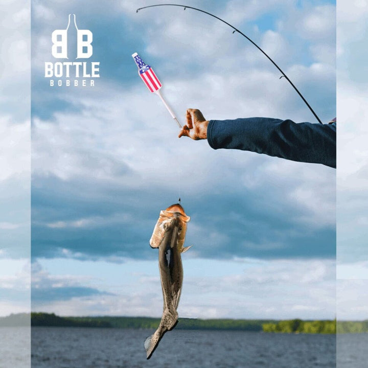 Bottle Bobbers - American Flag Red & White Fishing Bobber - 3-Pack Fishing Floats & Bobbers Southern Bell Brands 