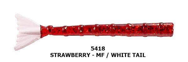 Hogie Super Jack Shrimp Tails Hogie's Lure Company Strawberry/White 