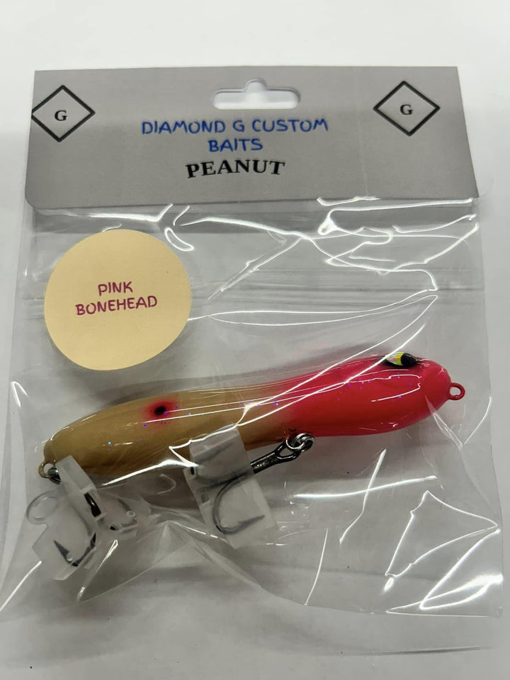 Diamond G Custom Baits - Peanut Diamond G Custom Baits Pink Bonehead 