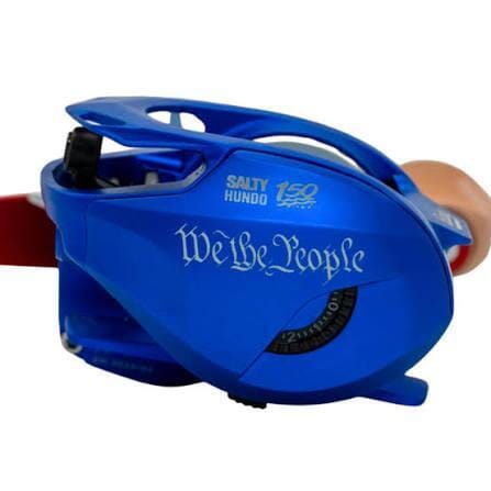Bates - Limited Edition America 250 Salty Hundo'50 Low-Profile Baitcast Fishing Reel Bates Fishing Co 
