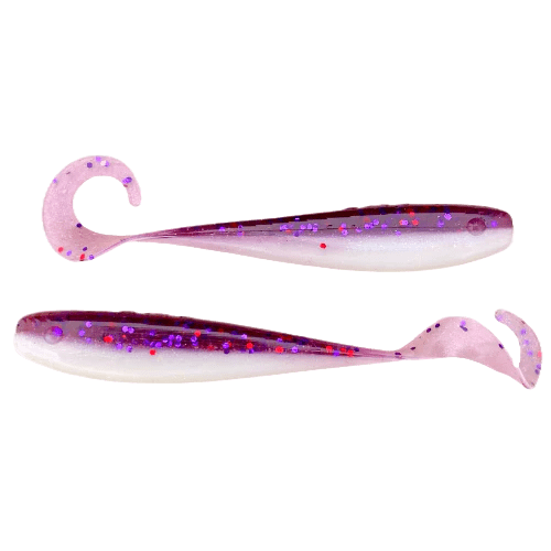 A.M. Fishing - Garlic Infused Soft Plastics Lure A.M. Fishing 4in - 8pk Dragonfruit 