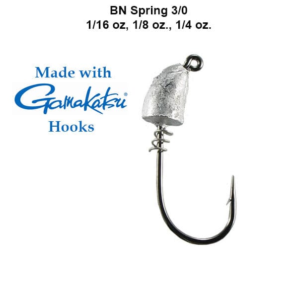 Hogie Spring Head Jig Hook - Gamakatsu Lure Hogie's Lure Company 