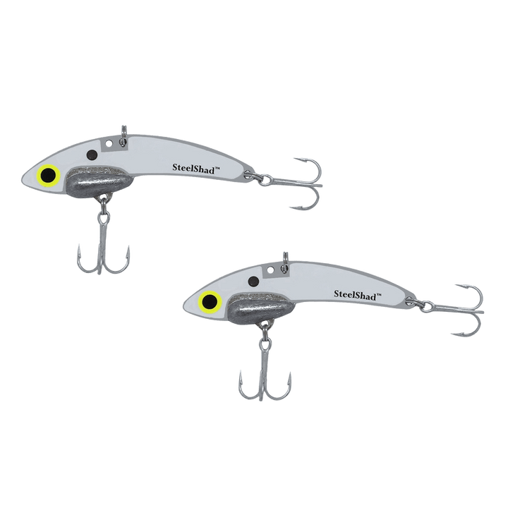 SteelShad Mini Blade Bait 2pk SteelShad White Shad 