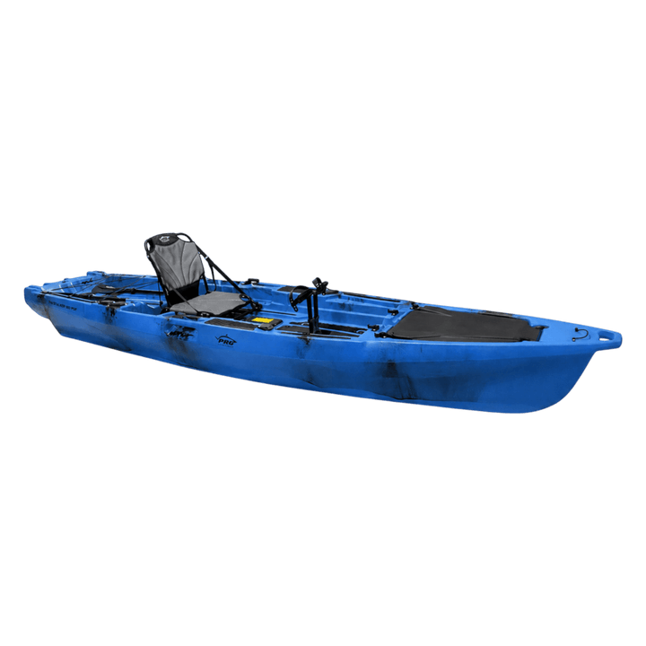 Pro Fish Gear - Fin Stalker 130 Pedal Drive Kayak Kayaks Line Cutterz Vortex Blue 