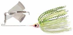 Booyah - Clacker Buzzbait Lure Booyah 1/2oz White/Chartreuse Shad 