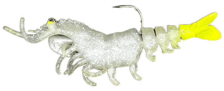 Knockin Shrimp Knockin Tail Lures Texas Slam/Chartreuse 3" 1/8oz