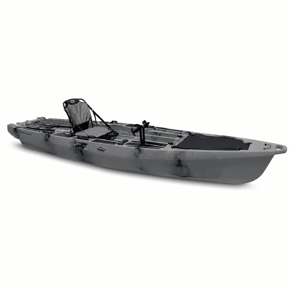 Pro Fish Gear - Fin Stalker 130 Pedal Drive Kayak Kayaks Line Cutterz Ghost Shark Gray 