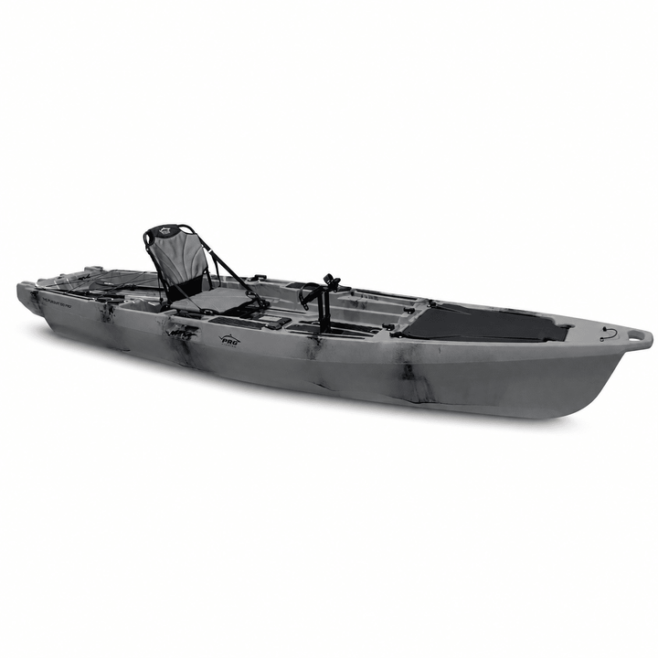 Pro Fish Gear - Fin Stalker 130 Pedal Drive Kayak Kayaks Line Cutterz Ghost Shark Gray 